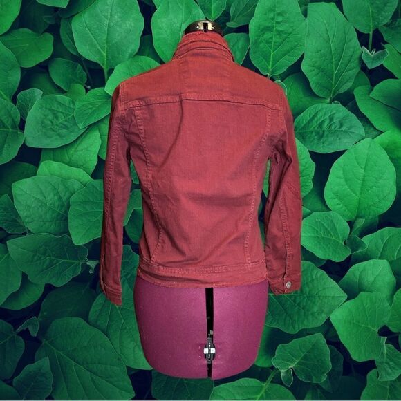 5 for $25🔥Jordan Craig Kids Legacy Edition Size 12 Maroon Jean Jacket - Picture 2 of 5